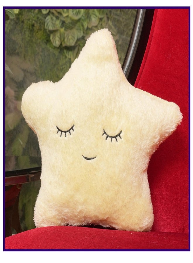 Humpy Hare Soft Plush Moon & Star Pillow Toy Set Combo of 2 | Cot Cushion & Playtime Soft Toy for Kids, Children, and Babies | Stuffed Plush Pillow | (White & Yellow) - Image 5